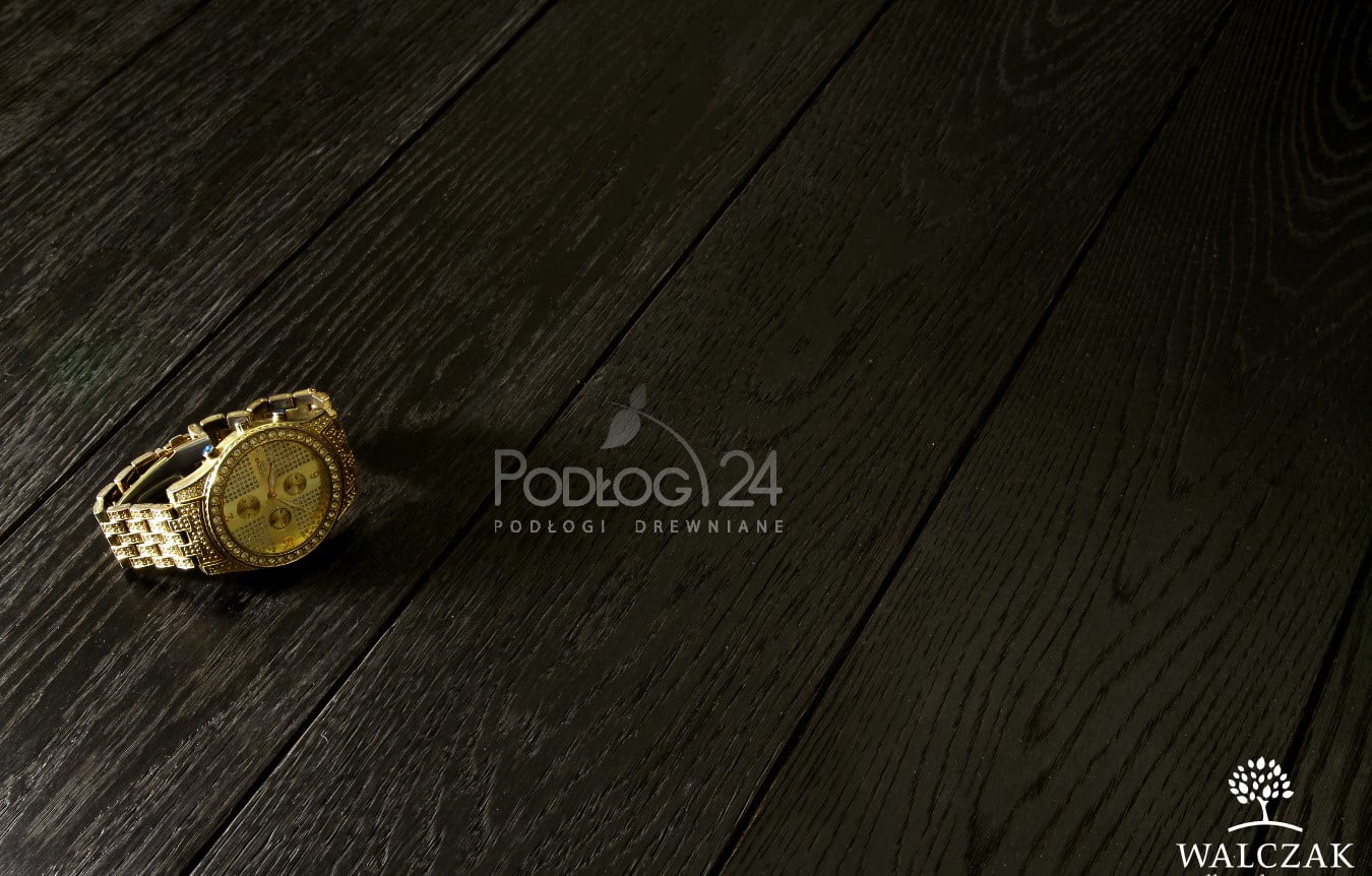 WALCZAK dąb kolor EXTRA CZARNY szczotkowany